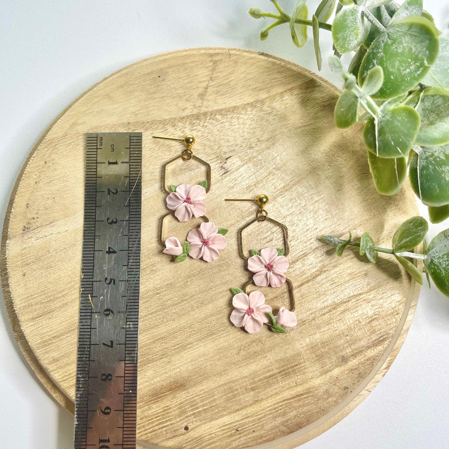 Pink Floral Hexagons