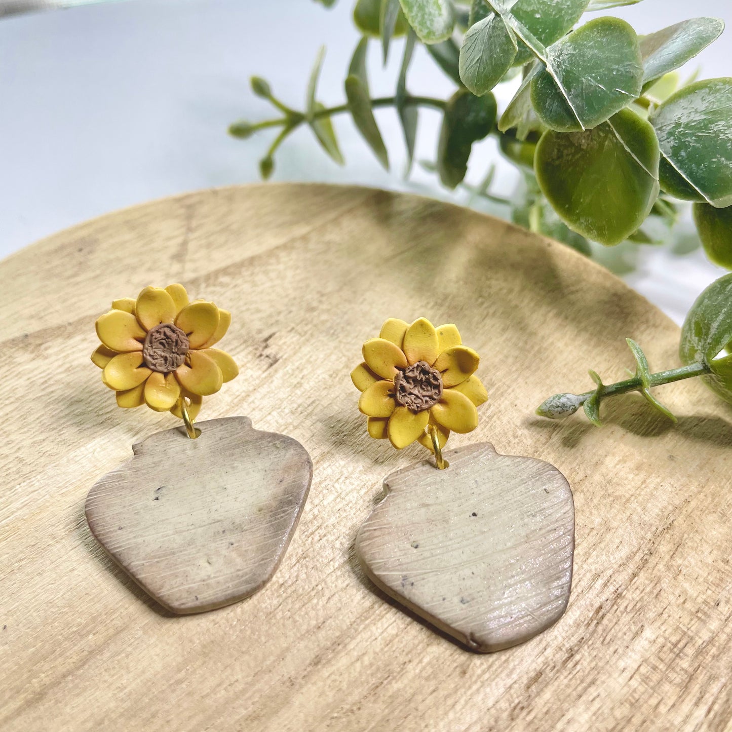 Sunflower In An Aged Pot